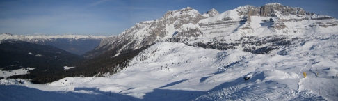 Panorama skalistch Dolomit